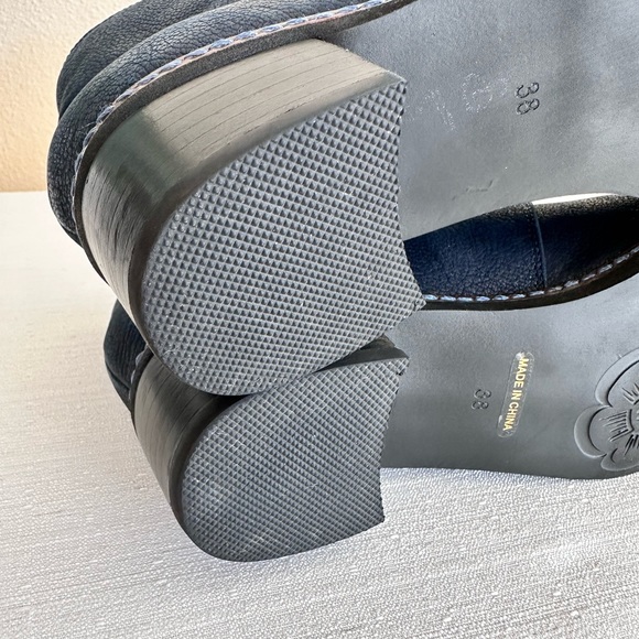 COPY - Sundance Dark Blue Shimmer Leather Heeled Victorian Boots Women’s EU38 U… - Picture 15 of 16